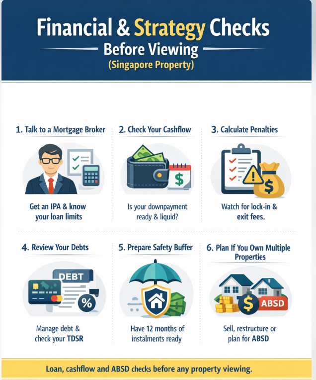 Financial & Strategy Checks Before Viewing (Singapore Property)
