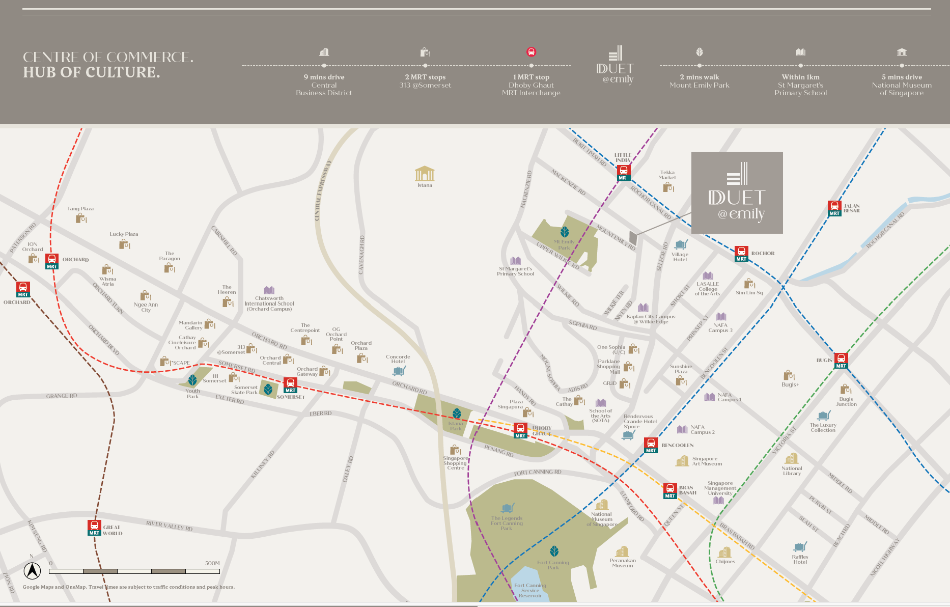 Duet @ Emily location map Mount Emily Dhoby Ghaut Little India