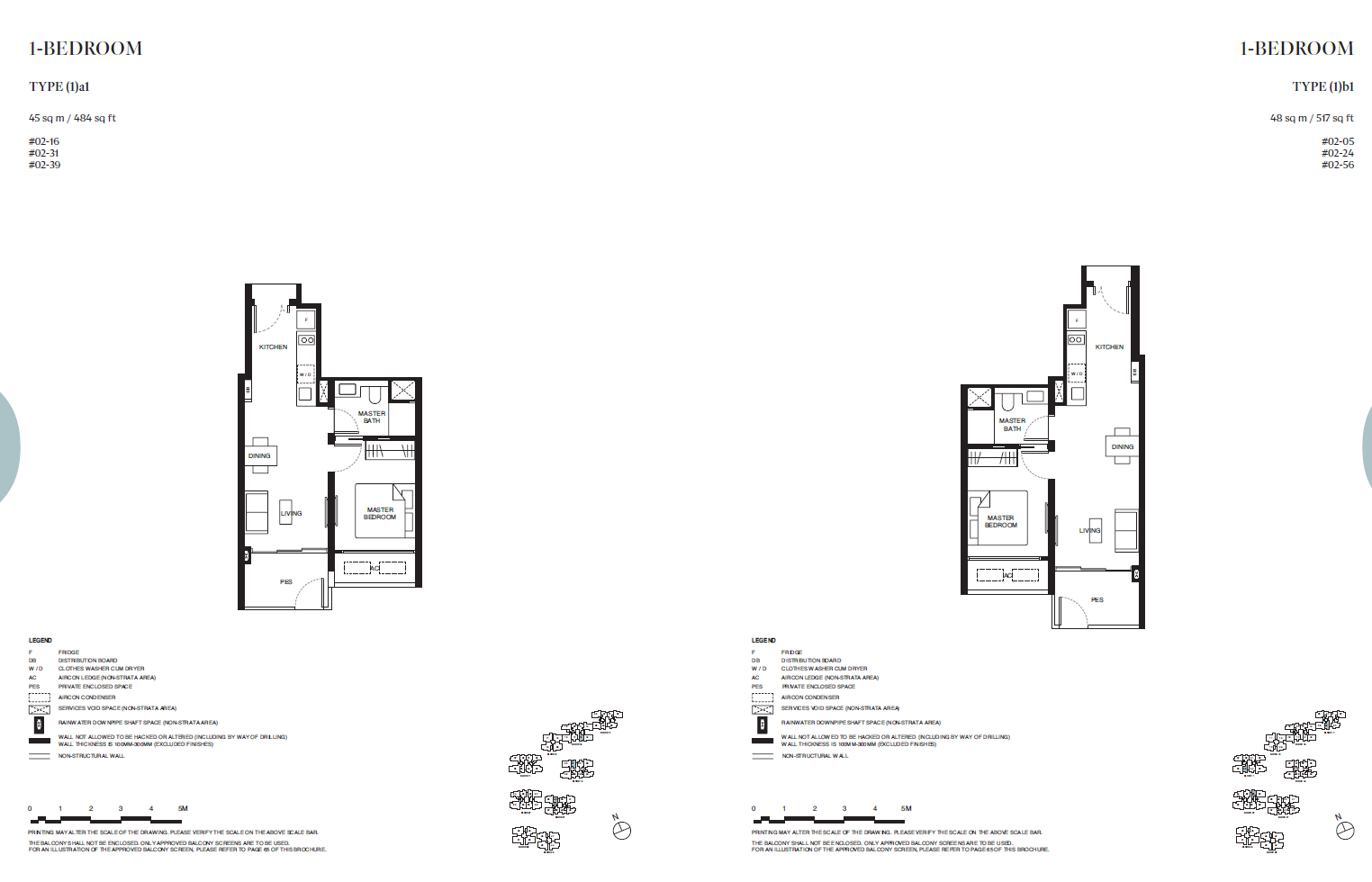Tengah Garden Residences 1 Bedroom floor plan