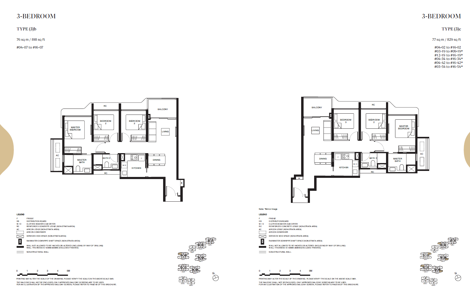 Tengah Garden Residences 3 Bedroom floor plan