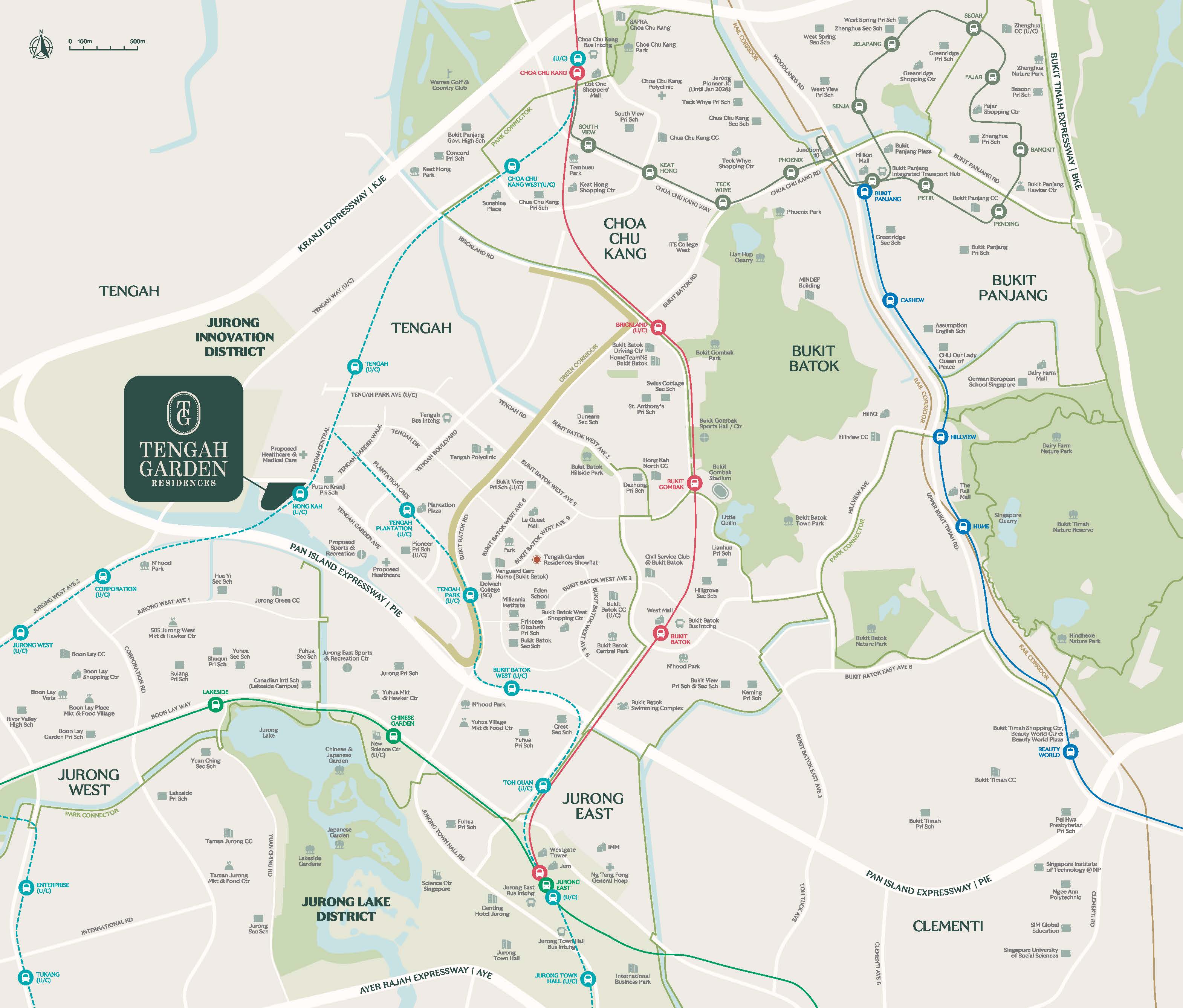 Tengah Garden Residences location map