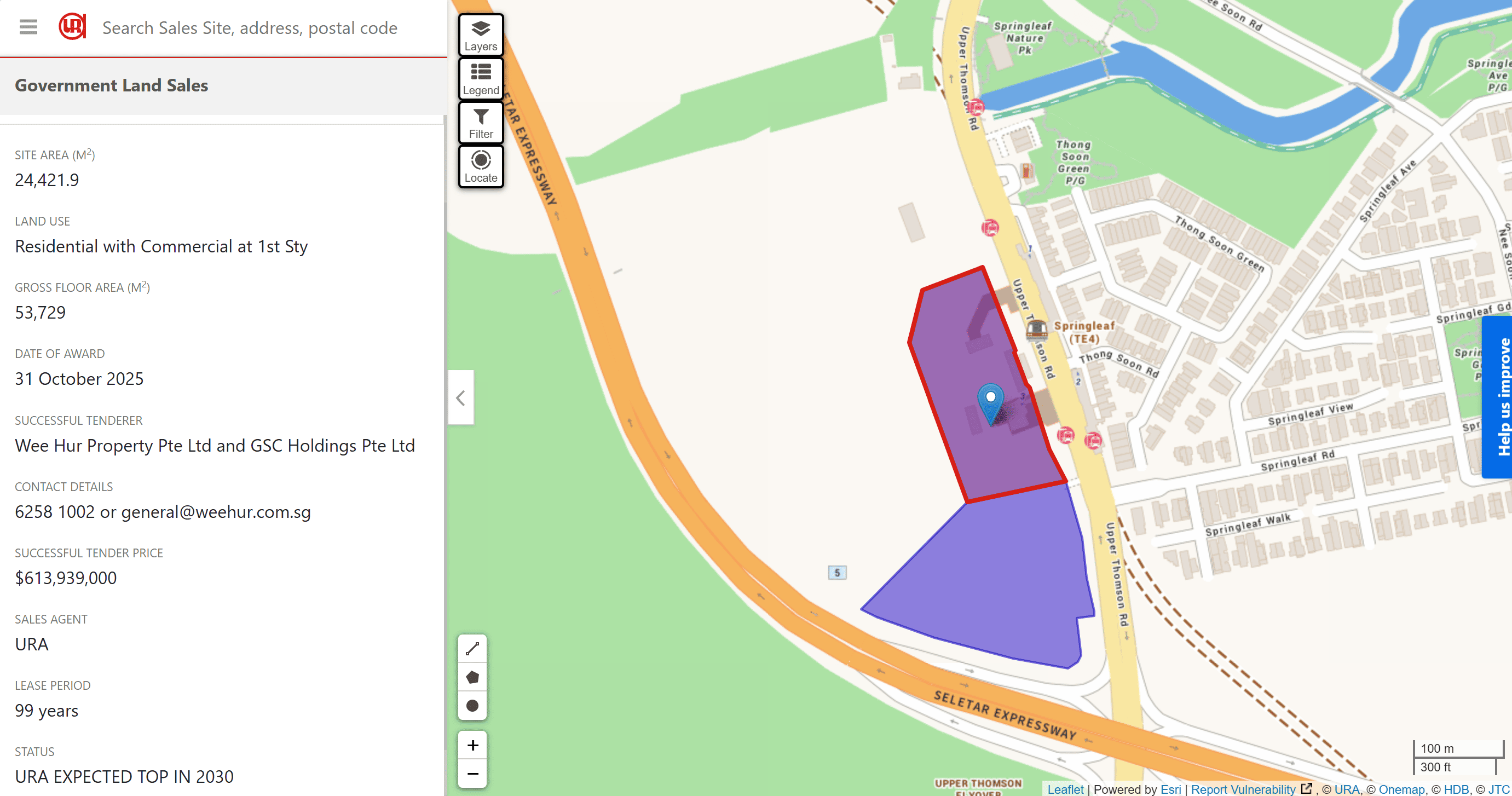 thumbnail image of Upper Thomson Road GLS (Parcel A)