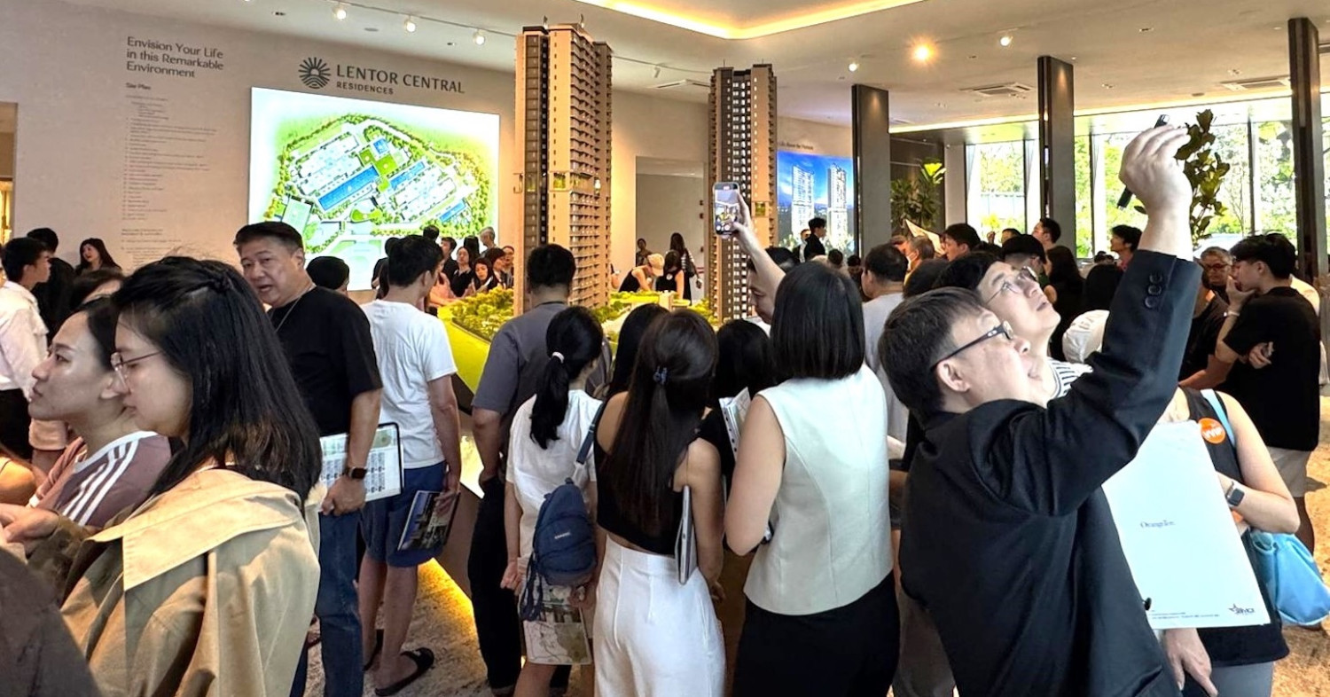 Hong Leong-led consortium's Lentor Central Residences achieves 93% sales at an average price of $2,200 psf at launch